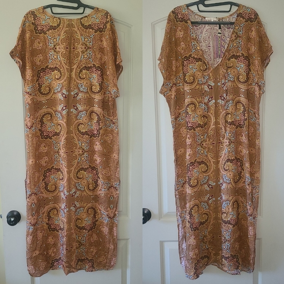 New Novella Royale Margot Caftan Rust Moroccan Sun - Picture 11 of 16